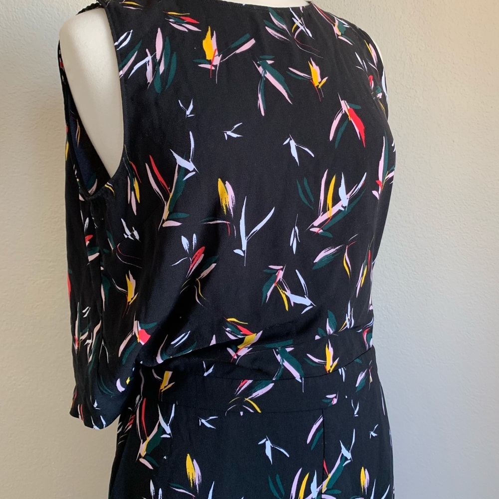 Halogen Black patterned Romper- Large - Picture 3 of 6
